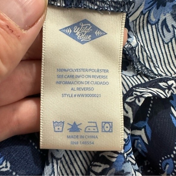 Sadie Robertson Navy Blue Floral Boho Kimono Size Medium - Picture 10 of 13